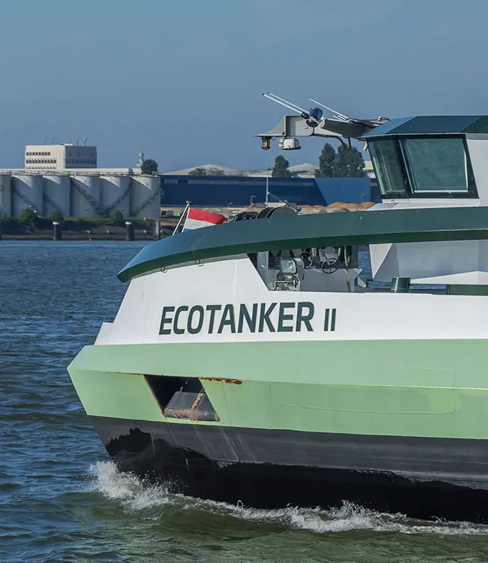 sustainability, ecotanker ii, ecotanker 2, ams barging, lng propulsion