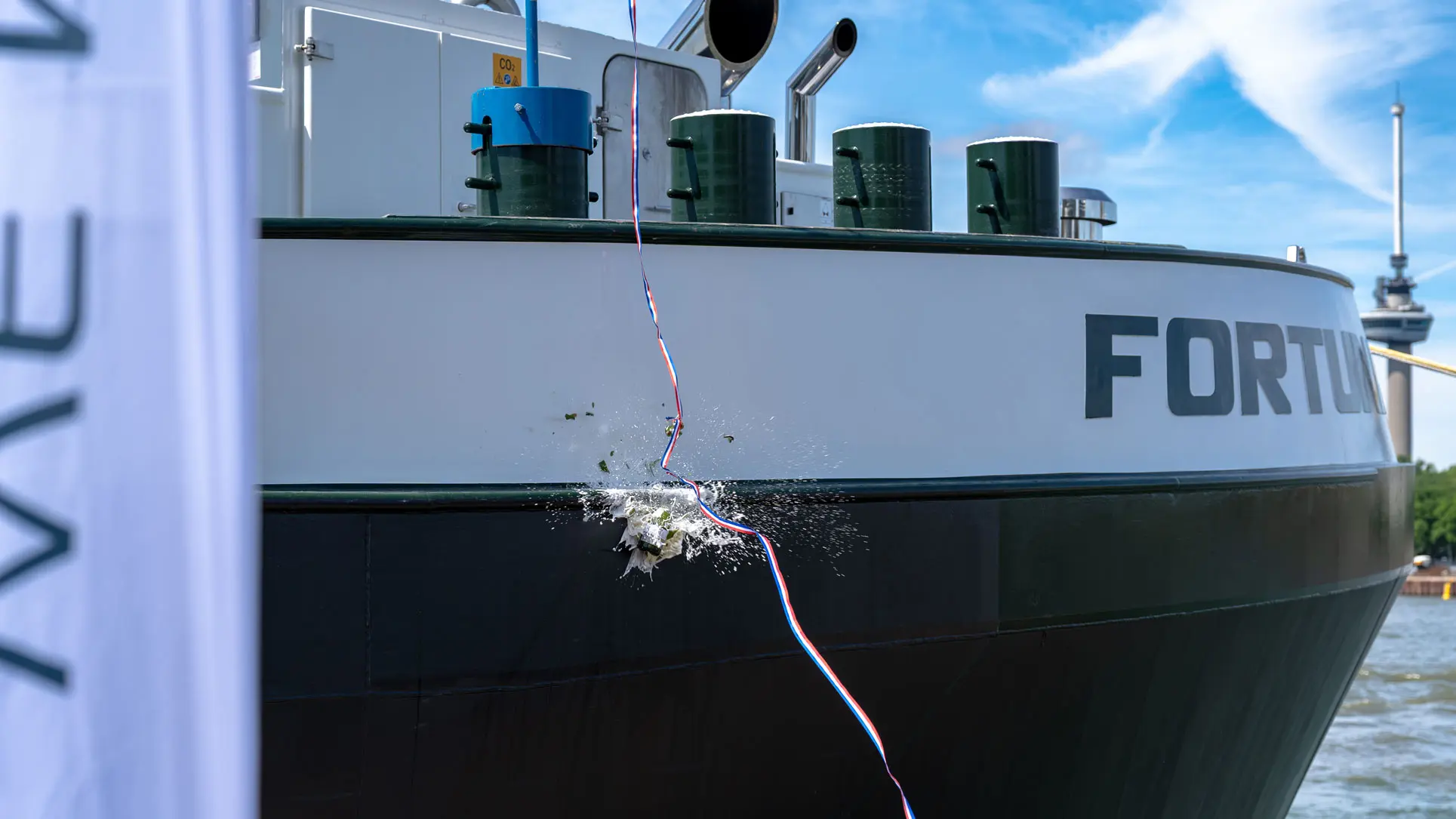 mts fortuna, baptism, christening, hotel new york, rotterdam, newbuild, ams barging, bp, bunkering, bunkervessel, tanker